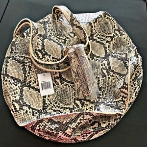 Snake Print Hand Bag